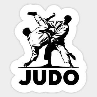 Judo Fighter Sticker